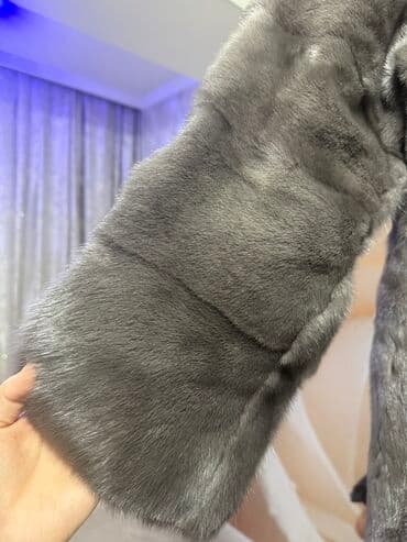 бриллианты с голубым: Шуба, Узун модель, 2XL — 2