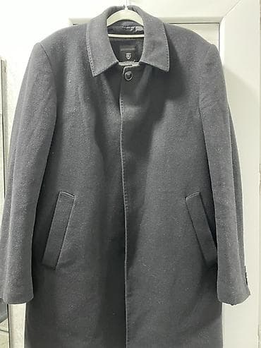 moda larissa плащ: Мужское пальто LOZENGE, модель 726 - Цвет: темно‑серый/графит - — 1