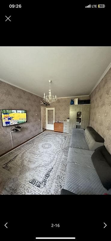 Недвижимость: 1 комната, 34 м², Аламедин-1 мкр 105 серия, 2 этаж, Косметический ремонт — 3