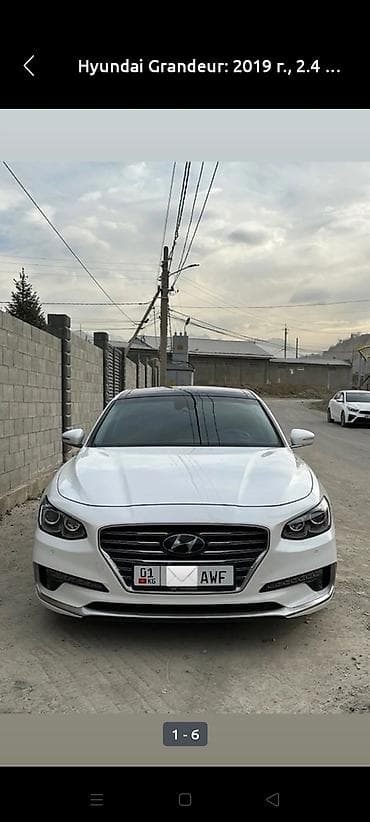 lexus 100: Hyundai Grandeur: 2019 г., 2.4 л, Автомат, Гибрид, Седан — 1