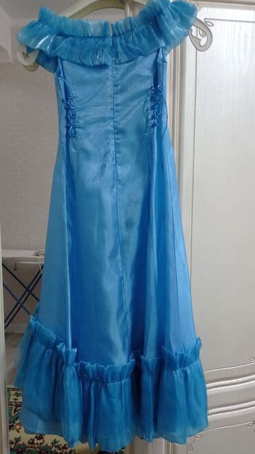 кукла барби купить оригинал: Детское платье, цвет - Голубой, Б/у — 2