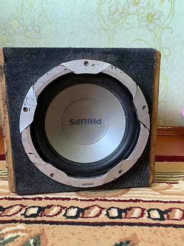Сабвуфер Philips в корпусе - Динамик сабвуфера Philips, установленный