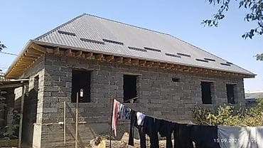 крыша жабат: Нолдон баштап крыша стяжка франтон фундамент кирпич штукатурка Жана — 2