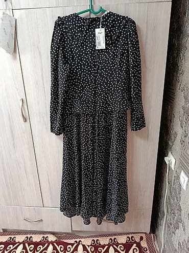 платье в горошек: Платье ISAY 0030 в горошек, размеры 50–56. - Цвета: черный (на фото) — 3