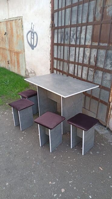 столы и стулья в рассрочку: Стол и стул для зала, Новый, Платная доставка, цвет - Серый — 2