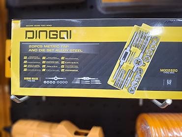 Набор плашек и метчиков DINGQI, 20 предметов, метрическая резьба