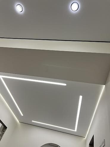 нотижной потолок: Натяжные потолки с интегрированным светом “парящий контур” и линейной — 2