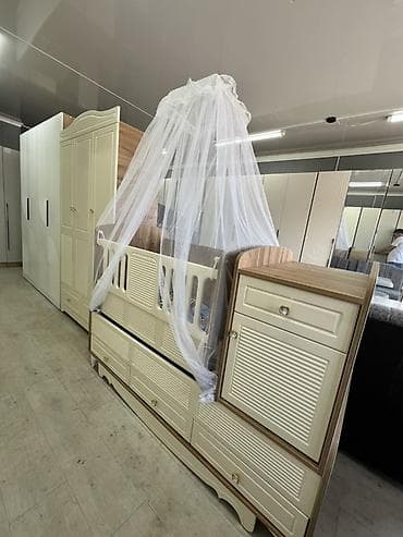 детский бешик: Спальный гарнитур, Шкаф, цвет - Бежевый — 3