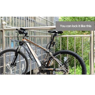 Велосипеды: Велосипедный замок Forever 12 мм x 150 cм Защитите свой велосипед с — 7