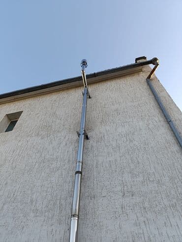 улитка для вентиляции: Чистка дымохода в ручную и апаратом!!!Чистка дымохода бишкек и — 12