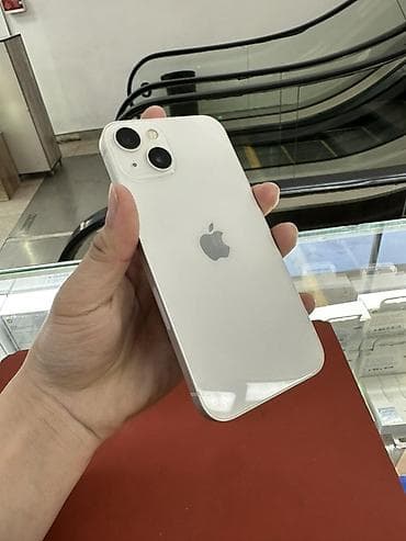iphone 17 lalafo: IPhone 13, 128 ГБ, Белый, 100 % — 1