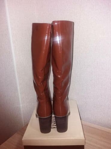 женские брендовые туфли недорого: Женские зимние сапоги коричнего цвета, 36 размера. Отличного качество — 2