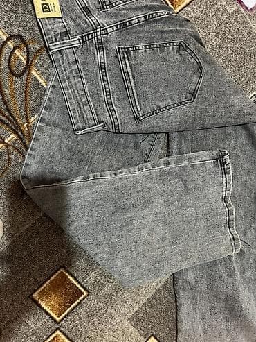 Серые джинсы Denim - Цвет: серый (варка «wash» с легким эффектом