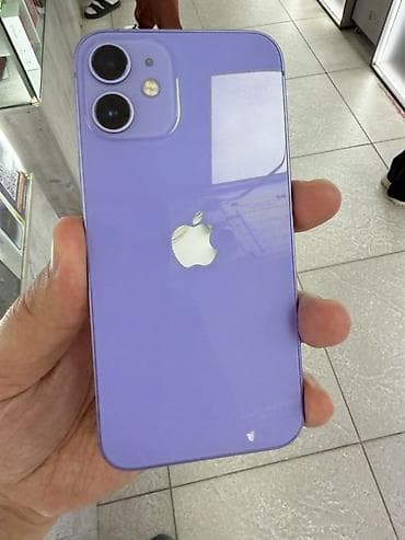 iphone osh: IPhone 12 mini, Б/у, 128 ГБ, Защитное стекло, Чехол, В рассрочку, 100 % — 1