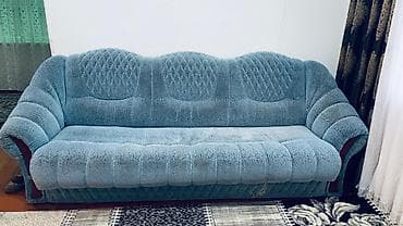 Комплект мягкой мебели, цвет - Голубой