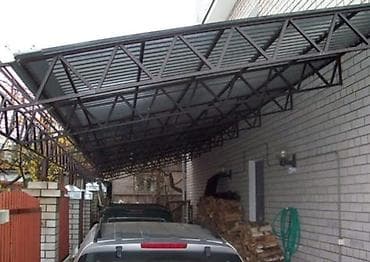 яшик для ключей: Навес, Односкатный, Металл, Профнастил, Новый, Установка — 6