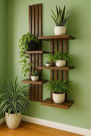 Тележки-органайзеры на колесах: Полка, этажерка для цветов, ЛДСП — 1