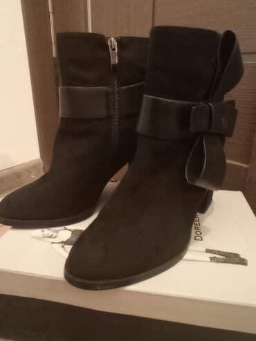 сапоги из натурального меха и кожи: Продаю новые замшевые сапожки, натуральная замша размер 37 — 1