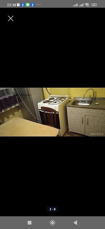 2 room flat: 1 комната, Собственник, Без подселения, С мебелью полностью — 3