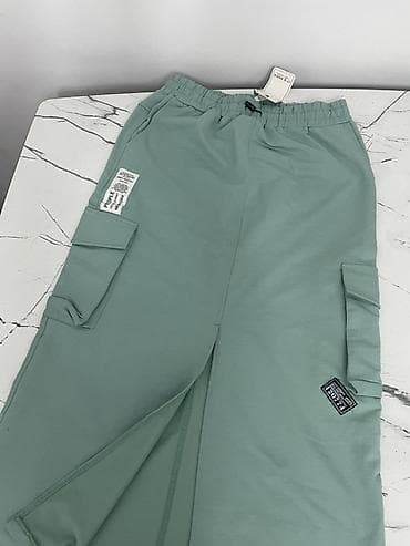 футболки с принтами бишкек: Юбка, Модель юбки: Карго, Макси, С вырезом — 3