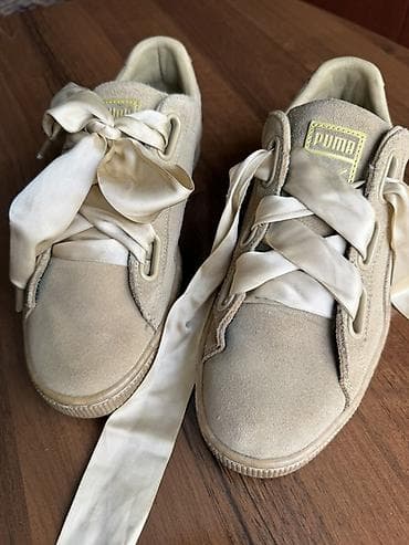 puma 36: Кеды Puma Suede Heart из натуральной замши Размер EU 39,5 / UK 6 / US — 5