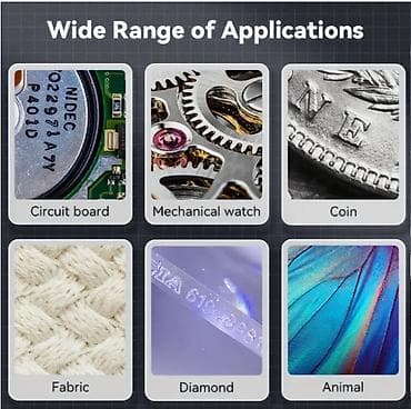 Капчыктар: Для просмотра мелких деталий 500-кратное увеличение цифровой — 9