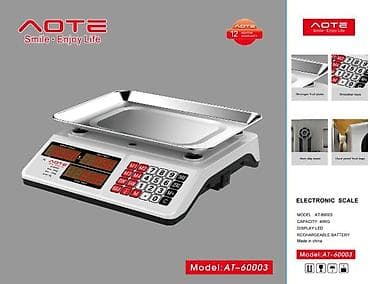 черный ящик: Электронные торговые весы AOTE AT‑60003 Основные характеристики: - — 1