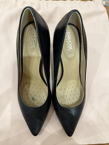 Женская обувь: Классические женские туфли-лодочки Geox Respira - Цвет: черный - — 2