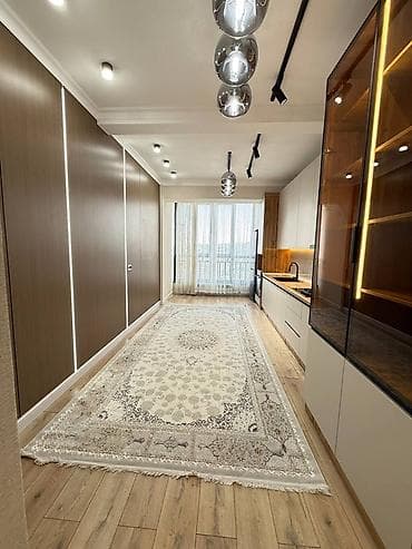ош парк газета квартиры продажа: 3 комнаты, 87 м², Элитка, 9 этаж, Дизайнерский ремонт — 4