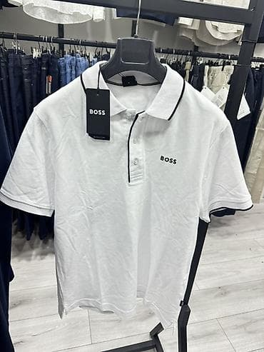 Мужская рубашка, M, S, L, Boss, Новый, цвет - Белый, Самовывоз