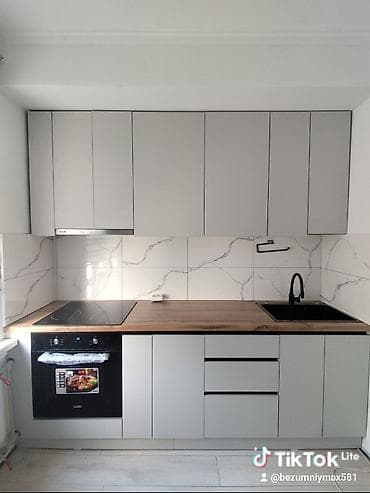 аламедин мебель: Ашкана гарнитуру, түсү - Ак, МДФ — 4