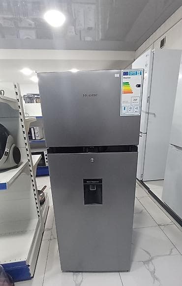 water dispenser: Холодильник Hisense,Б/у серый (inox), верхняя морозильная камера. *1 — 2