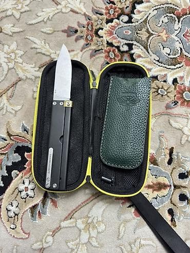 ручные ножи: Нож складной Atomsknife в комплекте с кейсом и кожаным чехлом — 2