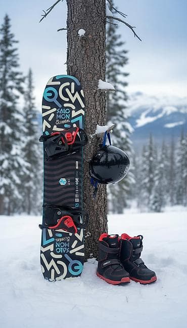 сноуборда: Salomon, Универсальные, С креплениями, Б/у — 1