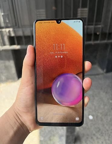 Уюлдук телефондор жана аксессуарлар: Samsung Galaxy A32, Колдонулган, 128 ГБ, түсү - Ак, 2 SIM — 3
