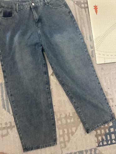 джинсы биг бои: Джинсы унисекс из плотного денима средней плотности, цвет серо‑синий — 1