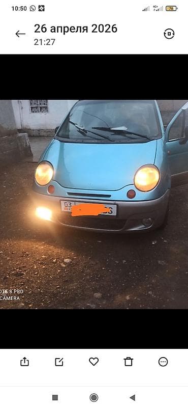 мотор морнинг: Daewoo Matiz: 2003 г., 0.8 л, Автомат, Бензин, Хэтчбэк — 2