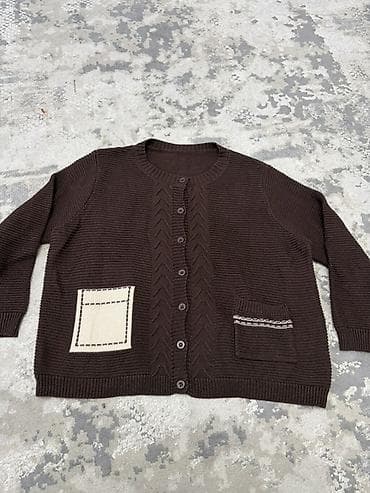 tory burch: Кардиган, Трикотаж, Средняя модель, Осень-весна, Вязаная модель — 1