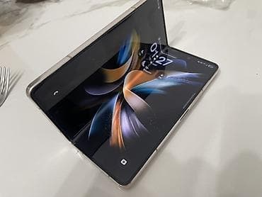 samsung fold2: Samsung Galaxy Fold 4, Б/у, 256 ГБ, цвет - Бежевый, 2 SIM, eSIM — 1