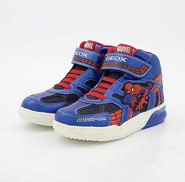 geox: GEOX X MARVEL Сине-красные высокие кроссовки Человека-паука Цена — 1