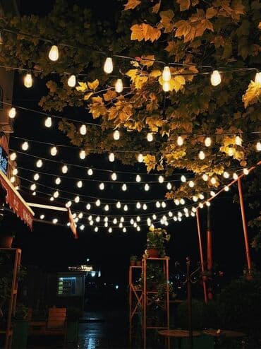 уличная гирлянда из лампочек купить: Гирлянда с ретро-лампами Эдисона идеально подходит для создания — 1