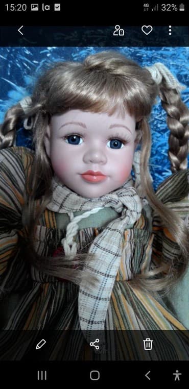 продажа статуэток: Кукла фарфоровая — 3