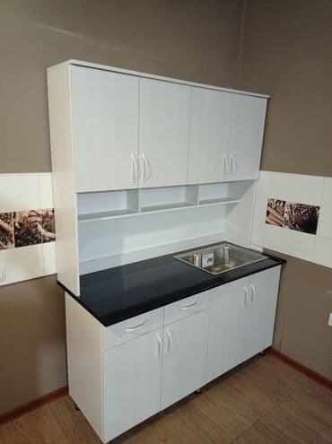 Кухонный гарнитур, Новый, цвет - Белый, Платная доставка at lalafo.kg Кухонный гарнитур, Новый, цвет - Белый, Платная доставка