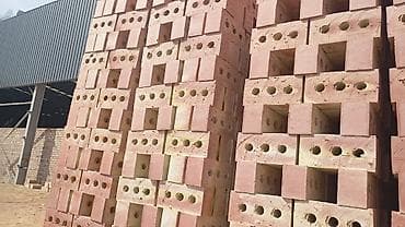 кирпичи чебурашка: Пустотелый, дырчатый, Жженый кирпич, Полублок, 250×120×90 — 6