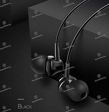 aiphone 16: Проводные вакуумные наушники, Hoco, Новый, цвет - Черный — 5