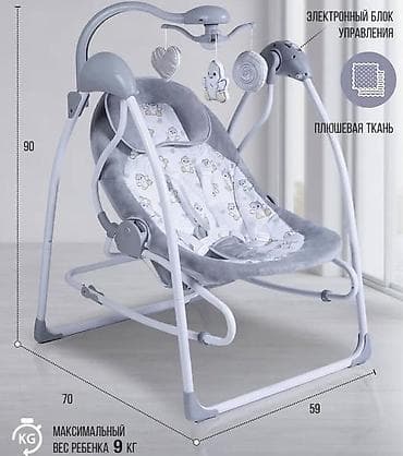 продаю качеля: Электрокачели 2 в 1 Sweet Baby Pure Pinguino - Для малышей 0–6 — 5