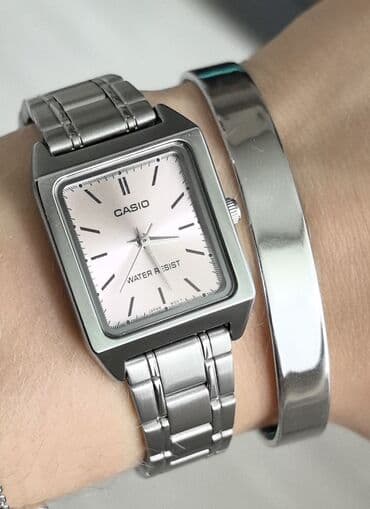 Сумкалар: Классикалык сааттар саат, Casio, Латунь, Жапония, Суу өткөрбөөчү, Асыл нуска, Аялдарга, Колдонулган — 2