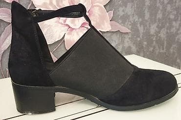 слипоны на шнурках женские: Женские туфли на невысоком каблуке. - Цвет: черный - Материал верха — 5