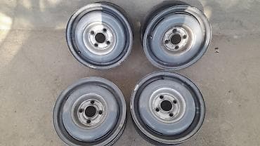 диски 4 100 р15: Железные Диски R <13 Комплект, отверстий - 4, Б/у — 1