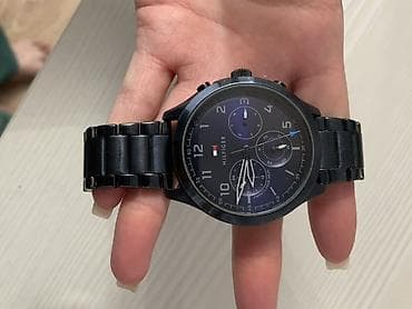 Аксессуары: Мужские наручные часы Tommy Hilfiger - Корпус и браслет: стальной — 1